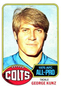 1976 Topps #410 George Kunz AP VG Baltimore Colts 