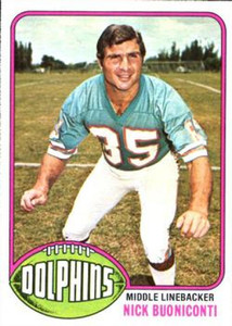 1976 Topps #515 Nick Buoniconti VG Miami Dolphins 