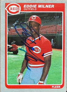 Eddie Milner Autographed 1985 Fleer #541