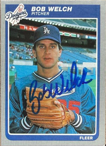 Bob Welch Autographed 1985 Fleer #388