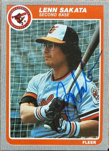 Lenn Sakata Autographed 1985 Fleer #189