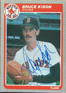 Bruce Kison Autographed 1985 Fleer Update #U-65 Boston Red Sox Card