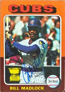 Bill Madlock Autographed 1975 Topps Mini ASR #104 Chicago Cubs Signed Card