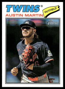2026 Topps Heritage #44 Austin Martin NM-MT  Minnesota Twins 