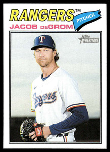 2026 Topps Heritage #98 Jacob deGrom NM-MT  Texas Rangers 