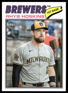 2026 Topps Heritage #331 Rhys Hoskins NM-MT  Milwaukee Brewers 