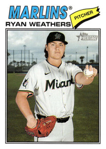 2026 Topps Heritage #307 Ryan Weathers NM-MT  Miami Marlins 