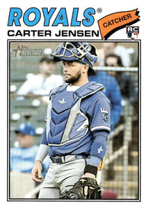 2026 Topps Heritage #199 Carter Jensen NM-MT  RC Rookie Kansas City Royals 