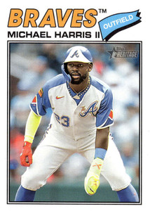 2026 Topps Heritage #342 Michael Harris II NM-MT  Atlanta Braves 