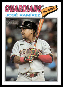 2026 Topps Heritage #52 Jose Ramirez NM-MT  Cleveland Guardians 