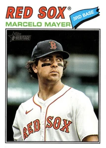 2026 Topps Heritage #356 Marcelo Mayer NM-MT  Boston Red Sox 