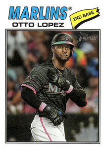 2026 Topps Heritage #345 Otto Lopez NM-MT  Miami Marlins 