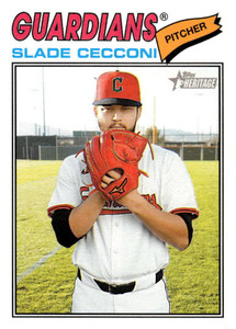 2026 Topps Heritage #87 Slade Cecconi NM-MT  Cleveland Guardians 
