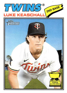 2026 Topps Heritage #116 Luke Keaschall NM-MT  Minnesota Twins 