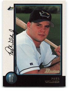 1998 Bowman #99 Paul Wilder NM-MT Tampa Bay Devil Rays 