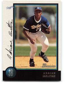 1998 Bowman #123 Adrian Beltre NM-MT Los Angeles Dodgers 