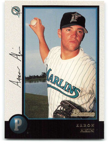 1998 Bowman #128 Aaron Akin NM-MT Florida Marlins 