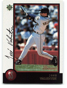1998 Bowman #261 Jose Valentin NM-MT Milwaukee Brewers 