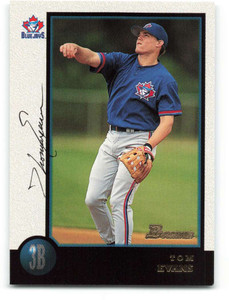 1998 Bowman #341 Tom Evans NM-MT Toronto Blue Jays 