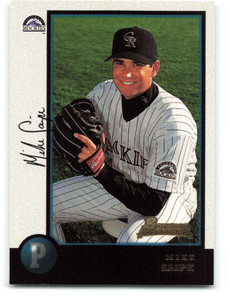 1998 Bowman #352 Mike Saipe NM-MT RC Rookie Colorado Rockies 