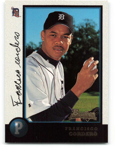 1998 Bowman #410 Francisco Cordero NM-MT RC Rookie Detroit Tigers 