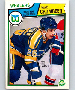 1983-84 O-Pee-Chee #312 Mike Crombeen VG RC Rookie Hartford Whalers 