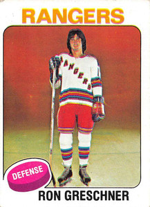1975-76 Topps #146 Ron Greschner VG RC Rookie New York Rangers 