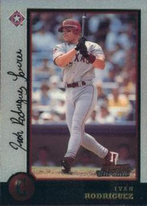 1998 Bowman Chrome #4 Ivan Rodriguez NM-MT Texas Rangers 