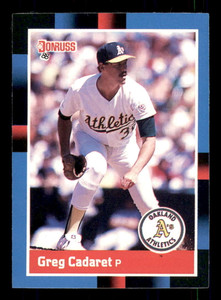 1988 Donruss #528 Greg Cadaret NM-MT RC Rookie Oakland Athletics 