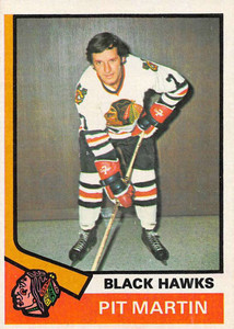 1974-75 Topps #58 Pit Martin VG  Chicago Blackhawks 