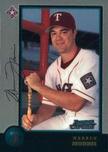 1998 Bowman Chrome #72 Warren Morris NM-MT RC Rookie Texas Rangers 