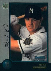 1998 Bowman Chrome #137 Mike Kinkade NM-MT RC Rookie Milwaukee Brewers 