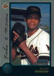 1998 Bowman Chrome #169 Julio Moreno NM-MT RC Rookie Baltimore Orioles 