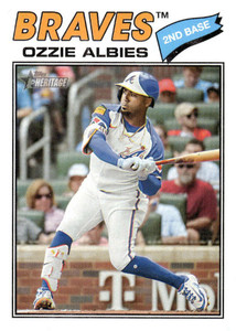 2026 Topps Heritage #264 Ozzie Albies NM-MT  Atlanta Braves 