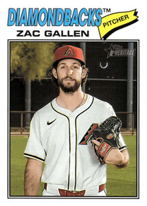 2026 Topps Heritage #254 Zac Gallen NM-MT  Arizona Diamondbacks 