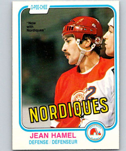 1981-82 O-Pee-Chee #97 Jean Hamel VG Quebec Nordiques 