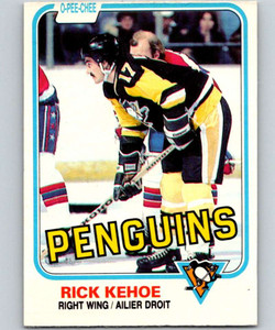 1981-82 O-Pee-Chee #254 Rick Kehoe VG Pittsburgh Penguins 