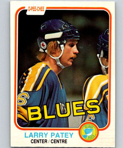 1981-82 O-Pee-Chee #303 Larry Patey VG St. Louis Blues 