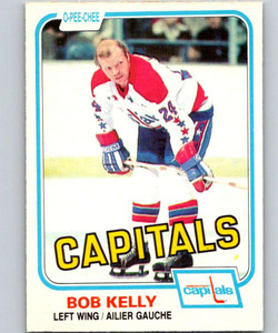 1981-82 O-Pee-Chee #349 Bob Kelly VG Washington Capitals 