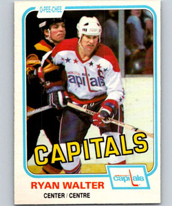 1981-82 O-Pee-Chee #352 Ryan Walter VG Washington Capitals 