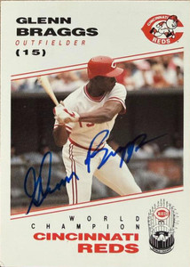 Glenn Braggs Autographed 1991 Kahn's Cincinnati Reds SGA #NNO Signed Card