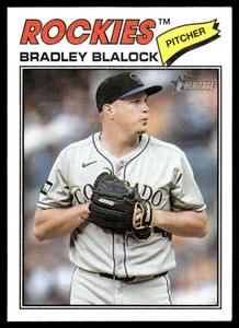 2026 Topps Heritage #83 Bradley Blalock NM-MT  Colorado Rockies 