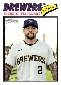 2026 Topps Heritage #325 Brice Turang NM-MT  Milwaukee Brewers 