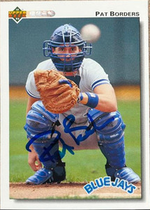 Pat Borders Autographed 1992 Upper Deck #140