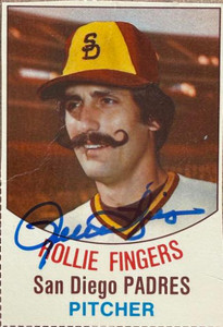 Rollie Fingers Autographed 1977 Hostess #137 San Diego Padres Card 