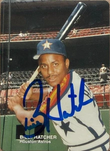 Billy Hatcher Autographed 1988 Mother's Cookies #6 Houston Astros Card 