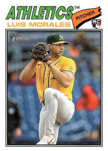 2026 Topps Heritage #67 Luis Morales NM-MT  RC Rookie Athletics 