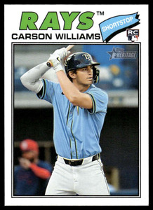 2026 Topps Heritage #161 Carson Williams NM-MT  RC Rookie Tampa Bay Rays 