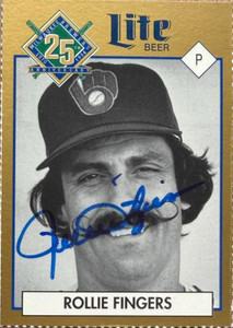 Rollie Fingers Autographed 1994 Lite Beer / Miller Genuine Draft Milwaukee Brewers 25th Anniversary SGA #NNO 