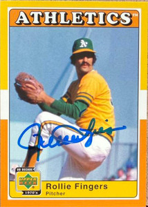 Rollie Fingers Autographed 2001 Upper Deck Decade 1970's #7 Oakland Athletics Card 